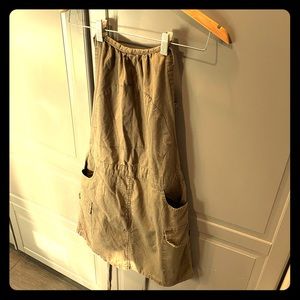 Army green strap dress